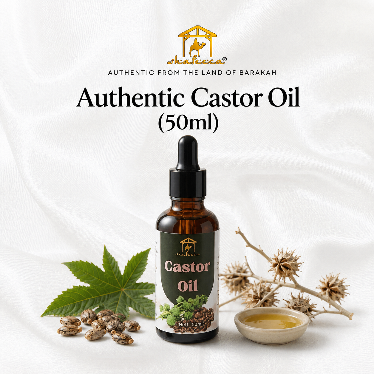 Shafeeca® Authentic Castor Oil (50ml)