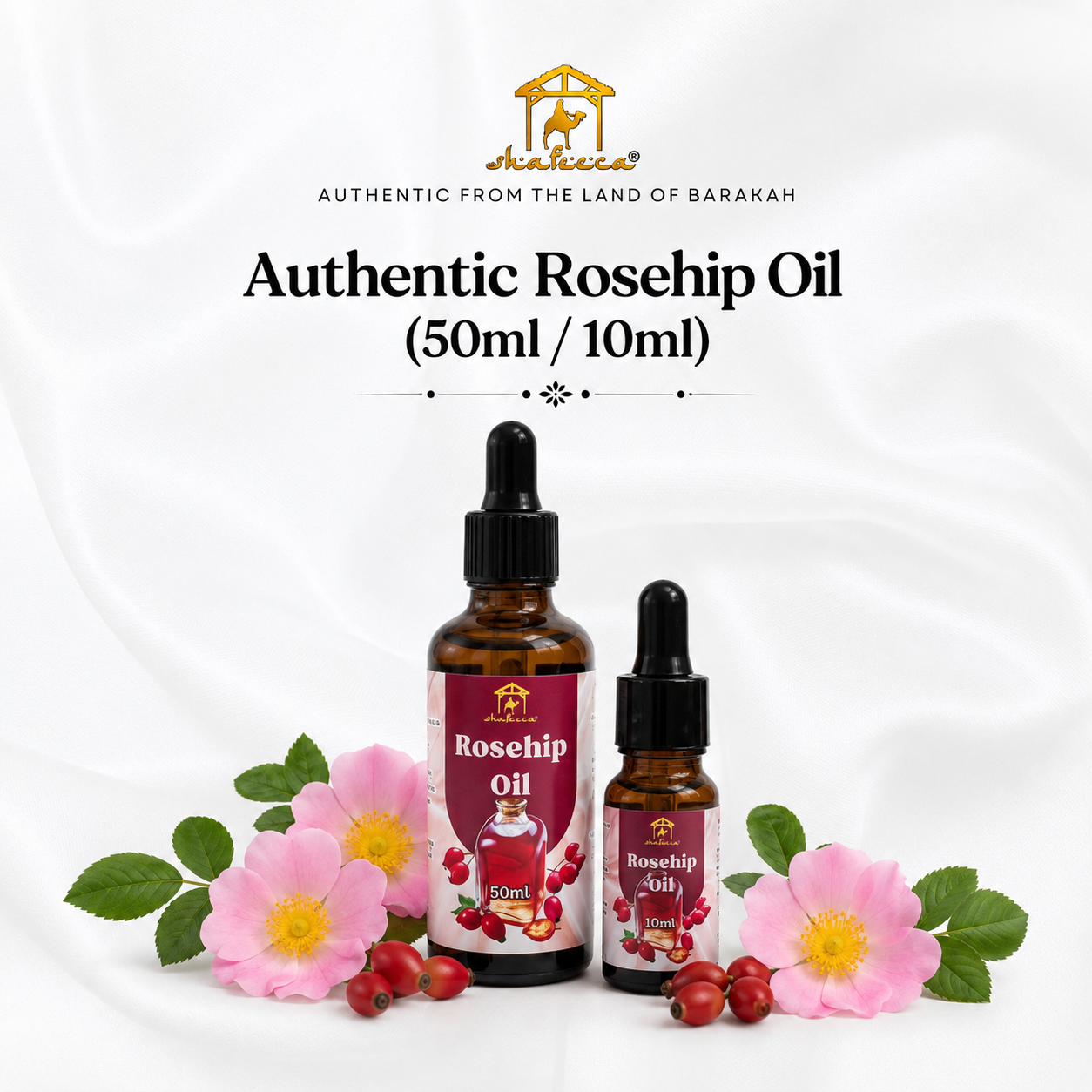 Shafeeca® Authentic Rosehip Oil (10ml / 50ml)